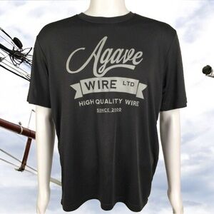 👛 (2/$20) SPORT TEK Grey Short Sleeved Tee “Agave Wire Ltd.”